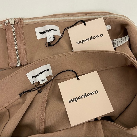 Superdown Remy Bandeau Pant Set in Nude - Picture 7 of 8